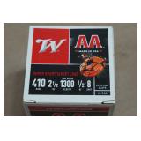 25 Winchester AA .410 Bore 2-1/2' 8 Shot Shotshells