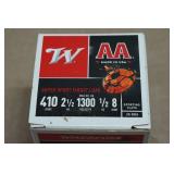 25 Winchester AA .410 Bore 2-1/2' 8 Shot Shotshells
