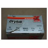 21 Winchester Super-X Drylok 12 Gauge 2-3/4' Magnum Steel 1 Shot Shotshells