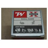 25 Winchester Super-X .410 Bore 2-1/2' 6 Shot Shotshells