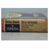 5 Federal Vital-Shok 12 Gauge 3-1/2' Magnum 00 Buck Shotshells