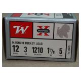 10 Winchester Super-X 12 Gauge 3' 5 Shot Turkey Shotshells