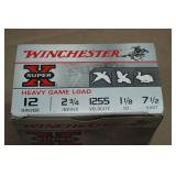 25 Winchester Super-X 12 Gauge 2-3/4' Heavy Game 7-1/2 Shot Shotshells