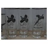 Game Bird Theme Drinking Glasses