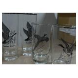 Game Bird Theme Drinking Glasses