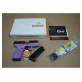NEW Taurus GX2 9mm Semi-Auto Pistol - Black/Light Purple - 2 Magazines
