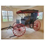 Gorgeous fully Manufactured Parry Mfg 2 seat Buggy Beautiful Condition Pinstripe Painted Original Seats.  Fantastic Buggy Willing to set Pickup date outside of Schedule.