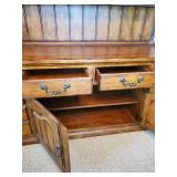1960's French Style Country Hutch 2 piece Set