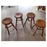 4 Solid 24' Stools Solid Condition