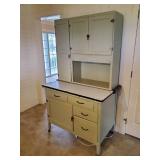 Beautiful Early 20th Century Hoosier Cabinet With Porcelain Top