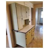 Beautiful Early 20th Century Hoosier Cabinet With Porcelain Top