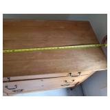 Beautiful Vintage 3 Drawer Dresser Drawers slide smooth will need slight repair on casters