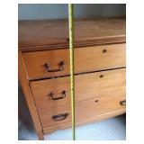 Beautiful Vintage 3 Drawer Dresser Drawers slide smooth will need slight repair on casters