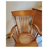 Solid early 20th Century Rocker and Beautiful Side Chair