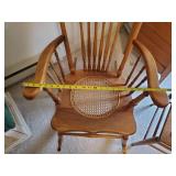Solid early 20th Century Rocker and Beautiful Side Chair
