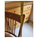 Solid early 20th Century Rocker and Beautiful Side Chair