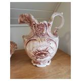 Vintage Crown MC water Pitcher No Chips or Cracks Beautiful