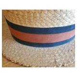 Vintage Best Quality Mens Master Mode Straw Boater Hat