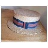 Vintage Best Quality Mens Master Mode Straw Boater Hat