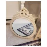 Nice Lot Antique Mirror Bedroom Side Table Lamps and more