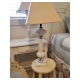 Nice Lot Antique Mirror Bedroom Side Table Lamps and more