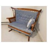 Beautiful Wood Norwegian Double Seated Glider Beautiful Piece