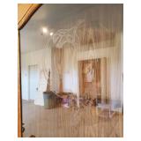 Mid Modern Glass Faced Gun Cabinet with key