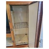 Early 20th Century Solid Oak Antique Ice Box Beautiful Piece on Casters