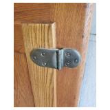 Early 20th Century Solid Oak Antique Ice Box Beautiful Piece on Casters