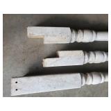 3 Turn of the Century Porch Posts  7+ Feet Tall