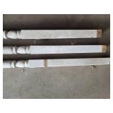3 Turn of the Century Porch Posts  7+ Feet Tall