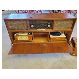 Georgous Restoration Piece Tandberg Huldra Six Stereo Living Room Counsel with Tandberg Recorder and Garrard Phonograph
