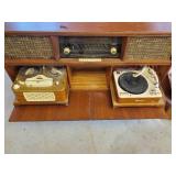 Georgous Restoration Piece Tandberg Huldra Six Stereo Living Room Counsel with Tandberg Recorder and Garrard Phonograph