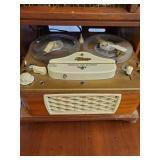 Georgous Restoration Piece Tandberg Huldra Six Stereo Living Room Counsel with Tandberg Recorder and Garrard Phonograph