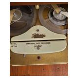 Georgous Restoration Piece Tandberg Huldra Six Stereo Living Room Counsel with Tandberg Recorder and Garrard Phonograph
