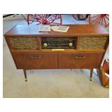 Georgous Restoration Piece Tandberg Huldra Six Stereo Living Room Counsel with Tandberg Recorder and Garrard Phonograph
