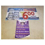 2 Large Mancave Beer Banners