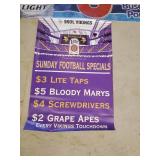 2 Large Mancave Beer Banners