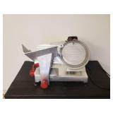 Solid industrial Berkel Meat Slicer Heavy Duty powers up