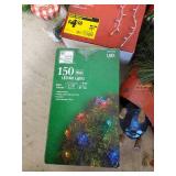 Large Lot of Christmas Décor and Lights with Tub