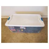 Large Lot of Christmas Décor and Lights with Tub