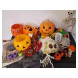 Large lot of Halloween Décor Lots of misc items and Tub