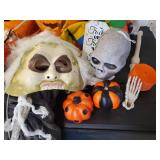 Large lot of Halloween Décor Lots of misc items and Tub