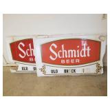 A piece of History!!!  2 Schmidt Beer Old Brick Inn Large Signs