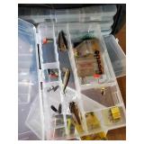 Large Canvas Tackle Logic Tackle Bag with Lots of Tackle
