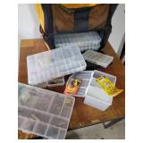 Large Canvas Tackle Logic Tackle Bag with Lots of Tackle