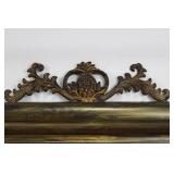 Abstract Painting in Ornate Carved Frame with Crest
