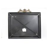 Abstract Painting in Ornate Carved Frame with Crest