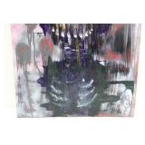 Abstract Expressionist Acrylic on Canvas - 24 x 36 Inches