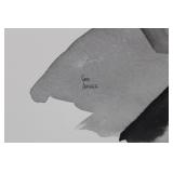 Geri Arnold Original Fashion Illustration - Woman in Belted Coat, Signed